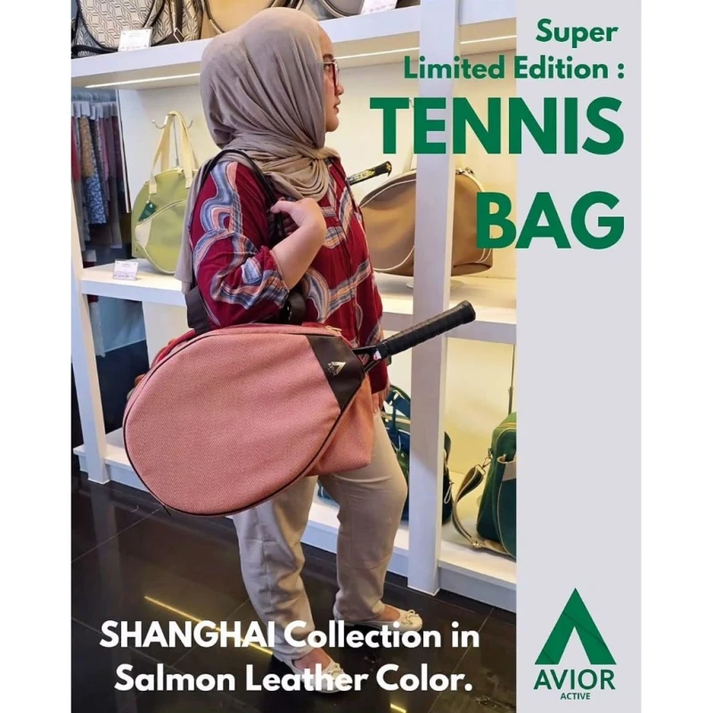 Avior Active Shanghai Tan Stripe Tennis Bag