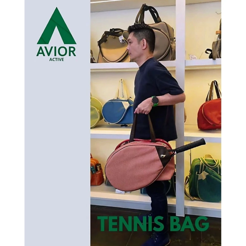 Avior Active Shanghai Tan Stripe Tennis Bag