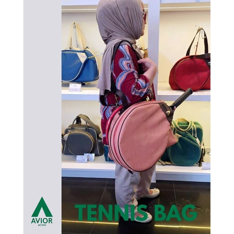 Avior Active Shanghai Tan Stripe Tennis Bag