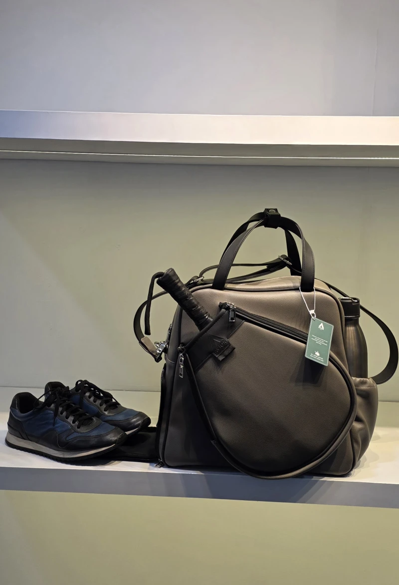 Avior Active London Leather Taupe Padel Bag