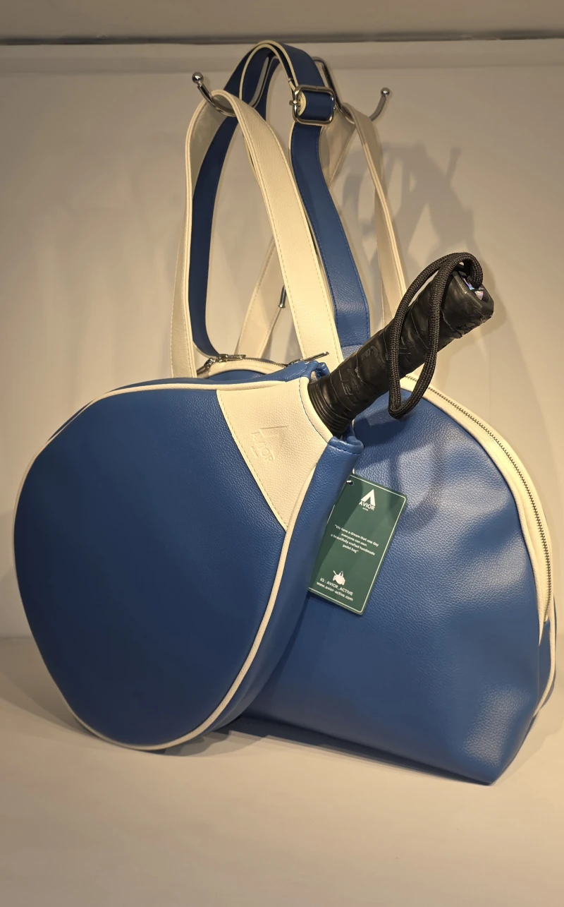 Avior Active Madrid Leather Blue Padel Bag