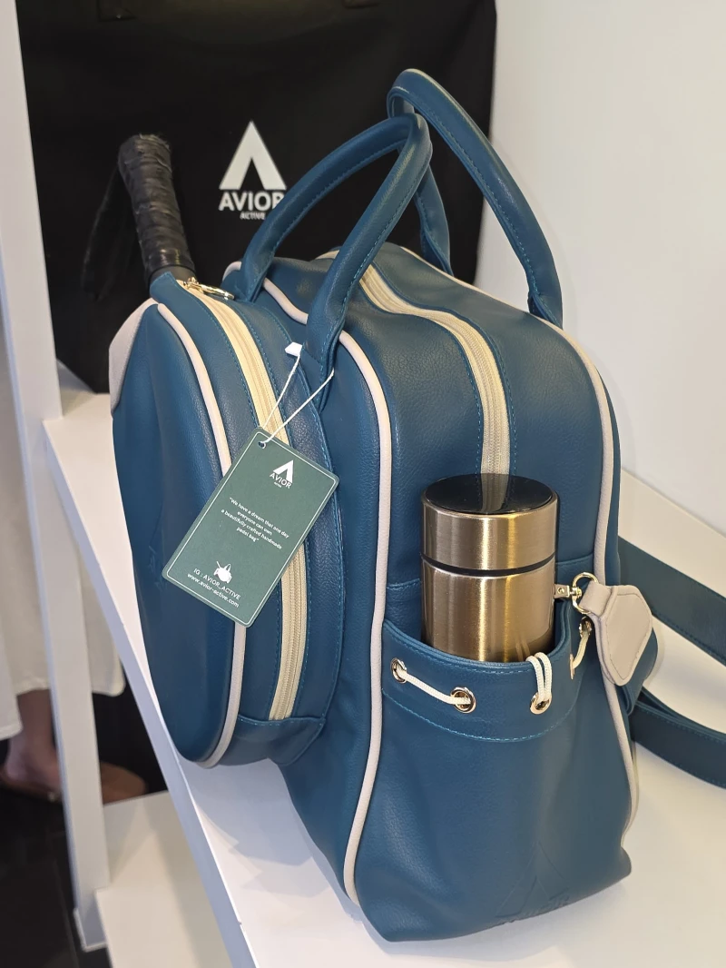 Avior Active Milan Leather Blue Padel Bag