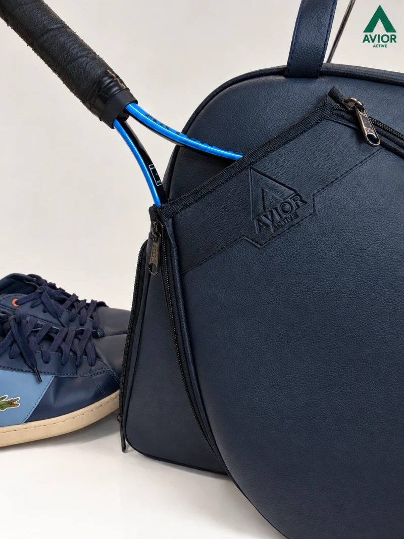 Avior Active New York Leather Cobalt Padel Bag