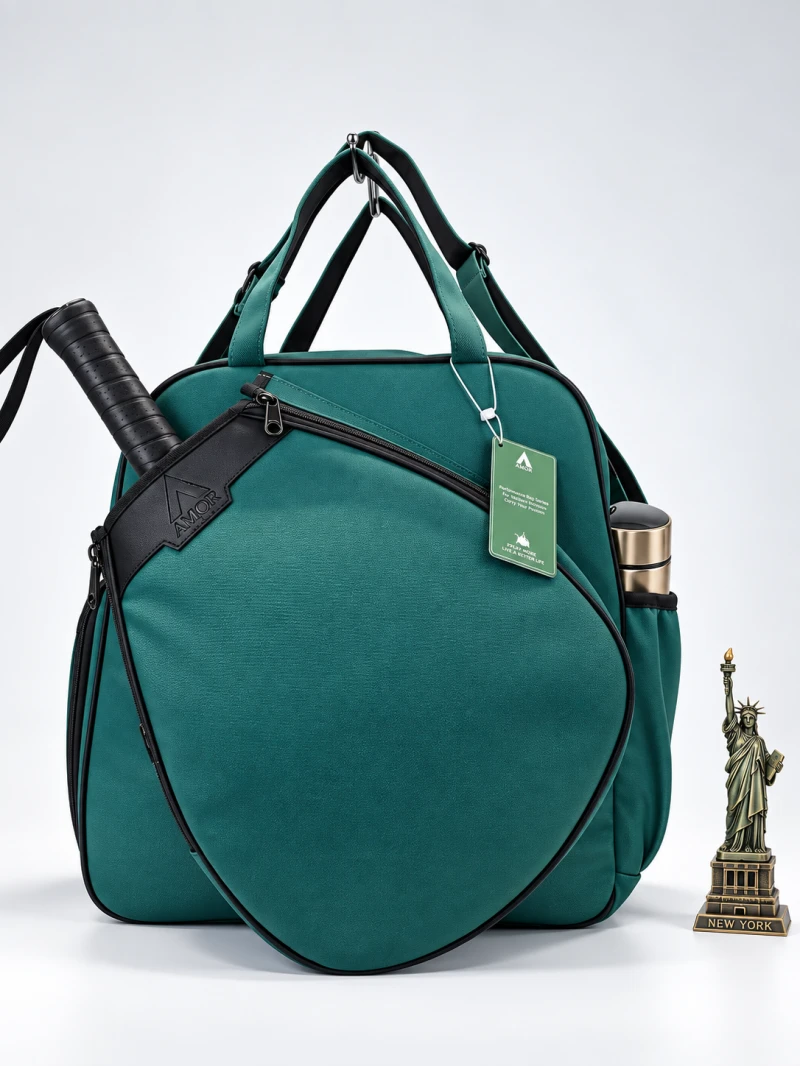 Avior Active New York Leather Green Padel Bag