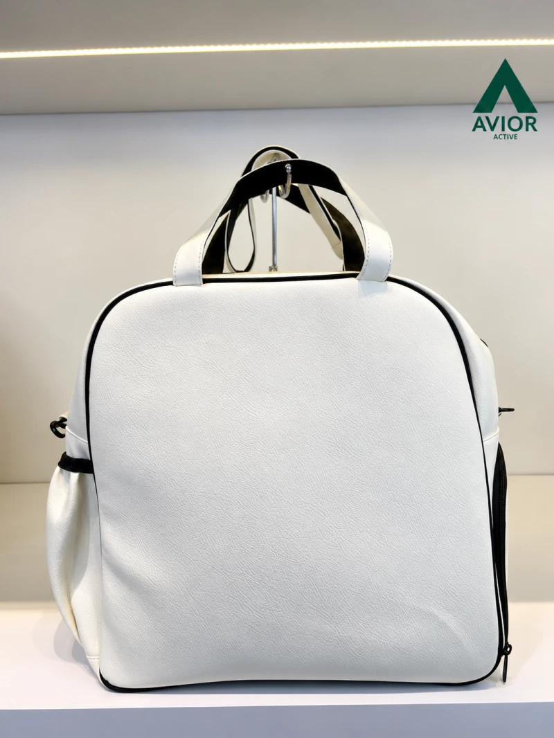 Avior Active New York Leather Ivory Padel Bag