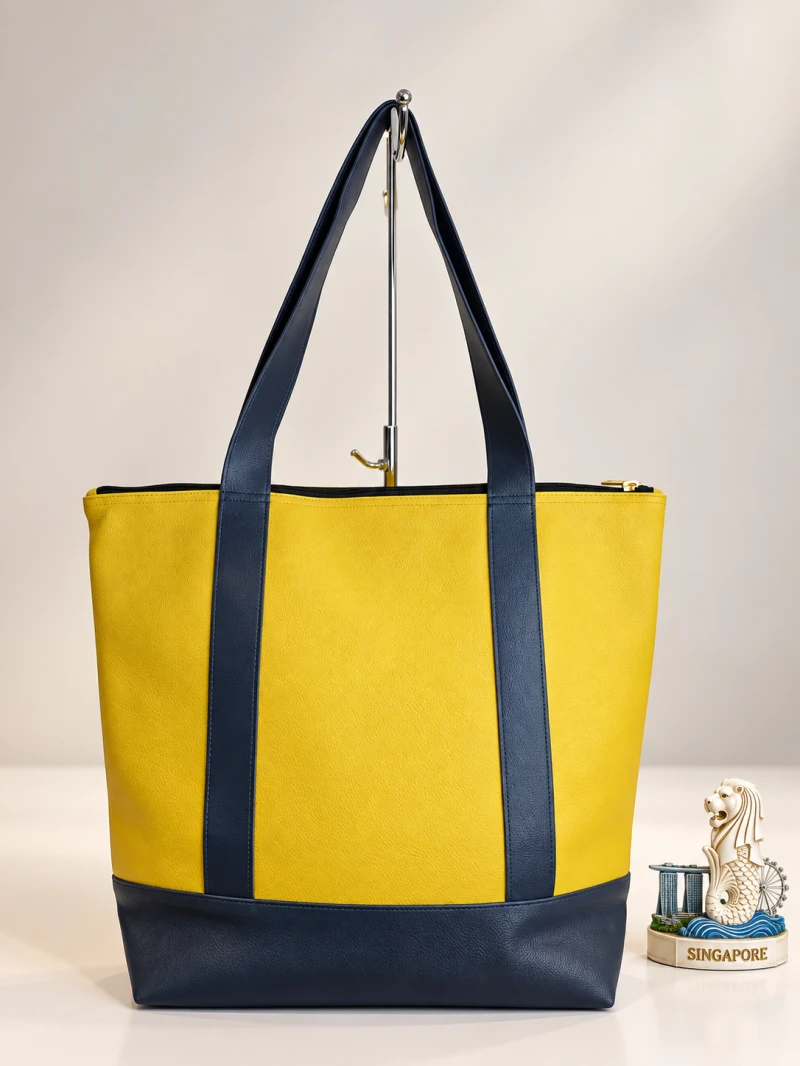 Avior Active Singapore Leather Sunshine Tote Bag